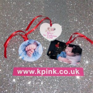 Baby Footprint Christmas Bauble