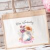 Flower Teacher Jute Bag