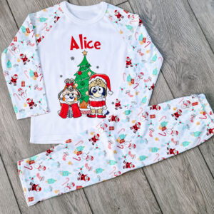 Bluey Grinch Christmas PJ's