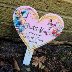 Personalised Butterfly Grave Marker