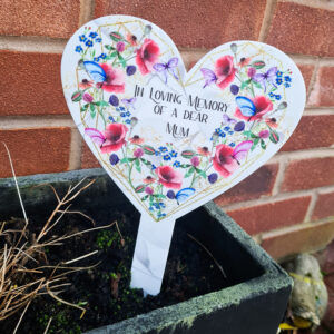 Poppy Grave Stake
