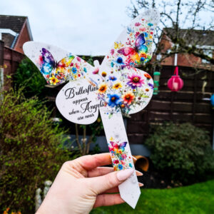 Bright Butterfly Grave Marker