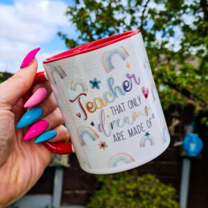 Rainbow Teacher Mug