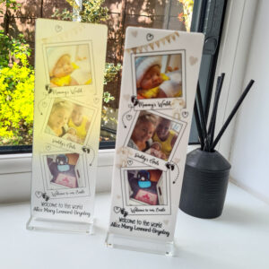 Welcome Baby Photo Plaque