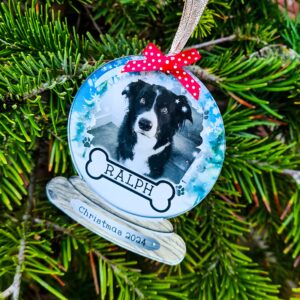 Personalised Dog Christmas Bauble