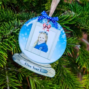 Personalised Photo Christmas Bauble