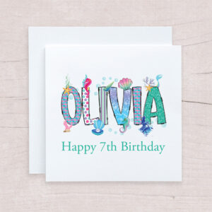Personalised Mermaid Name Card