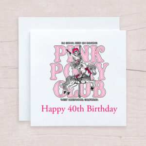 Pink Pony Club Card