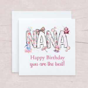 Vintage Pink Name Card
